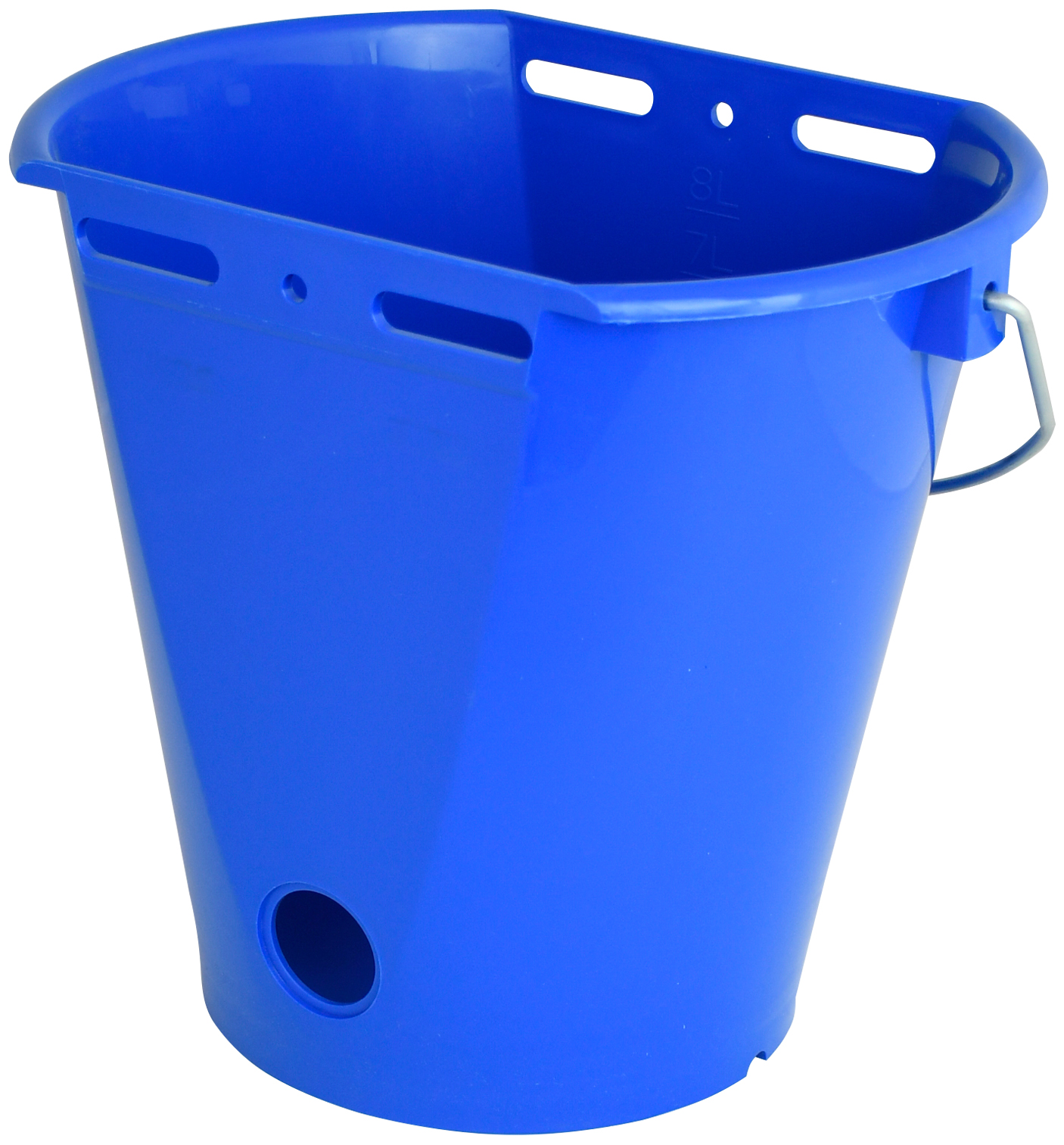 Wiadro do pojenia cieląt, &quot;Food Safe&quot;, ze skalą, 8 l, niebieskie, Kerbl
