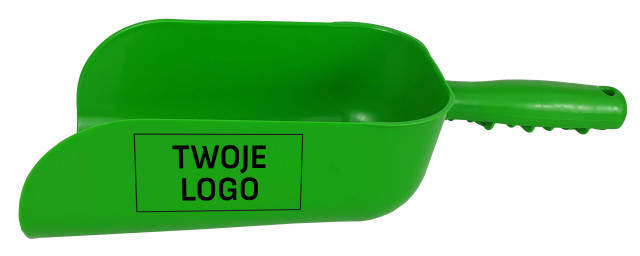 Łopatka do paszy, 1500 g, jasny zielony, logowana, Kerbl