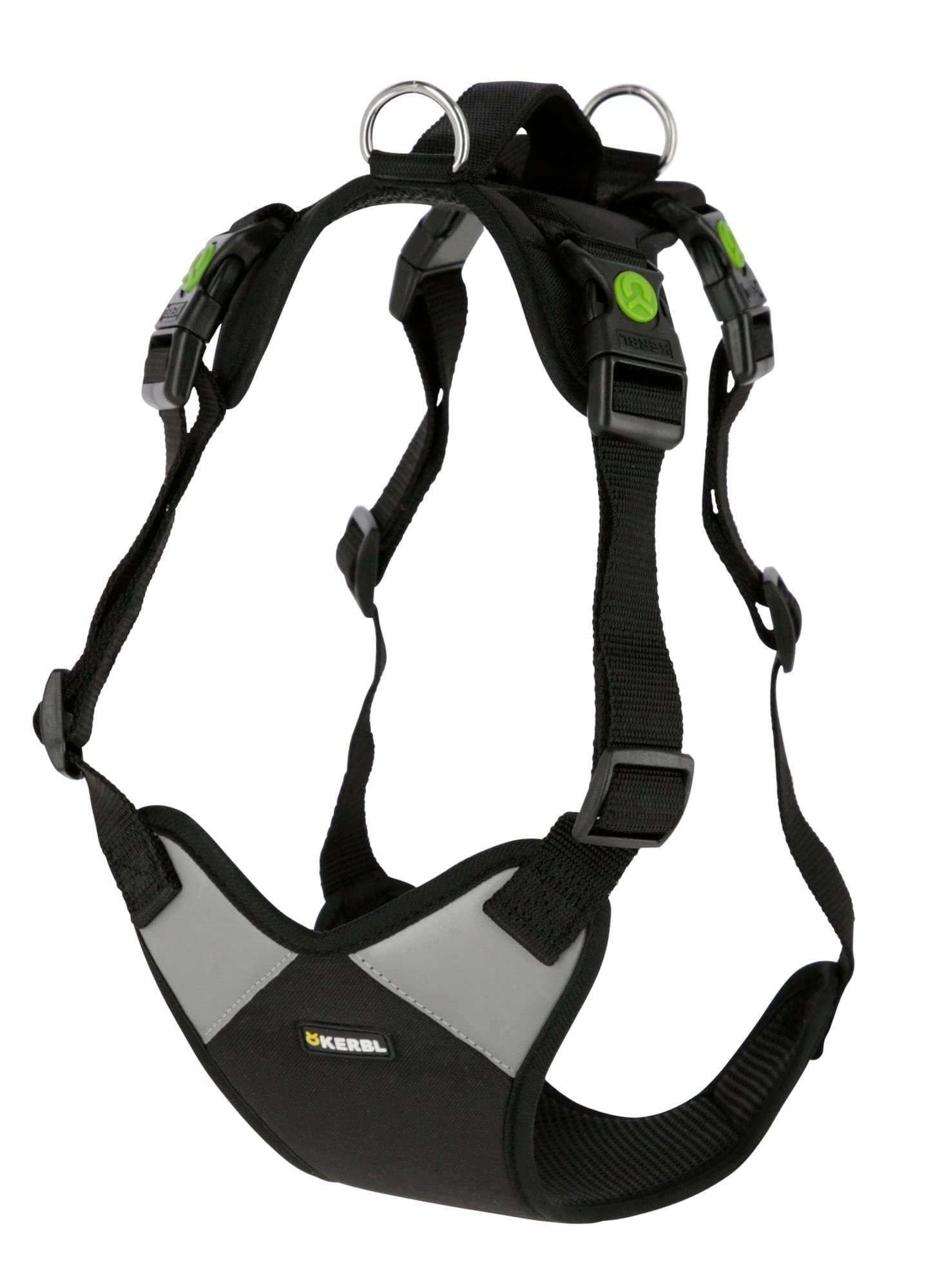 Szelki dla psa Pulsive, obwód szyi 50 - 62 cm, czarne, Kerbl