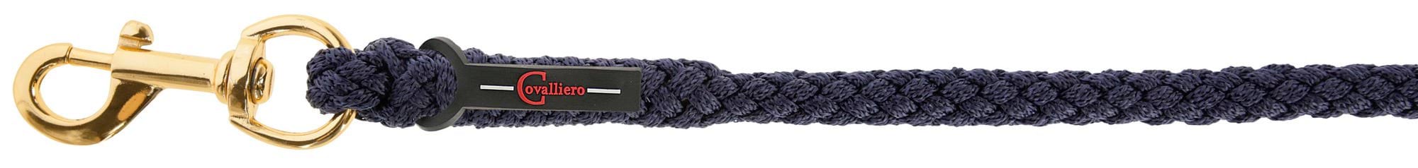 Uwiąz dla konia TopLine, zwykły karabińczyk, granatowy, 200 cm, Covalliero