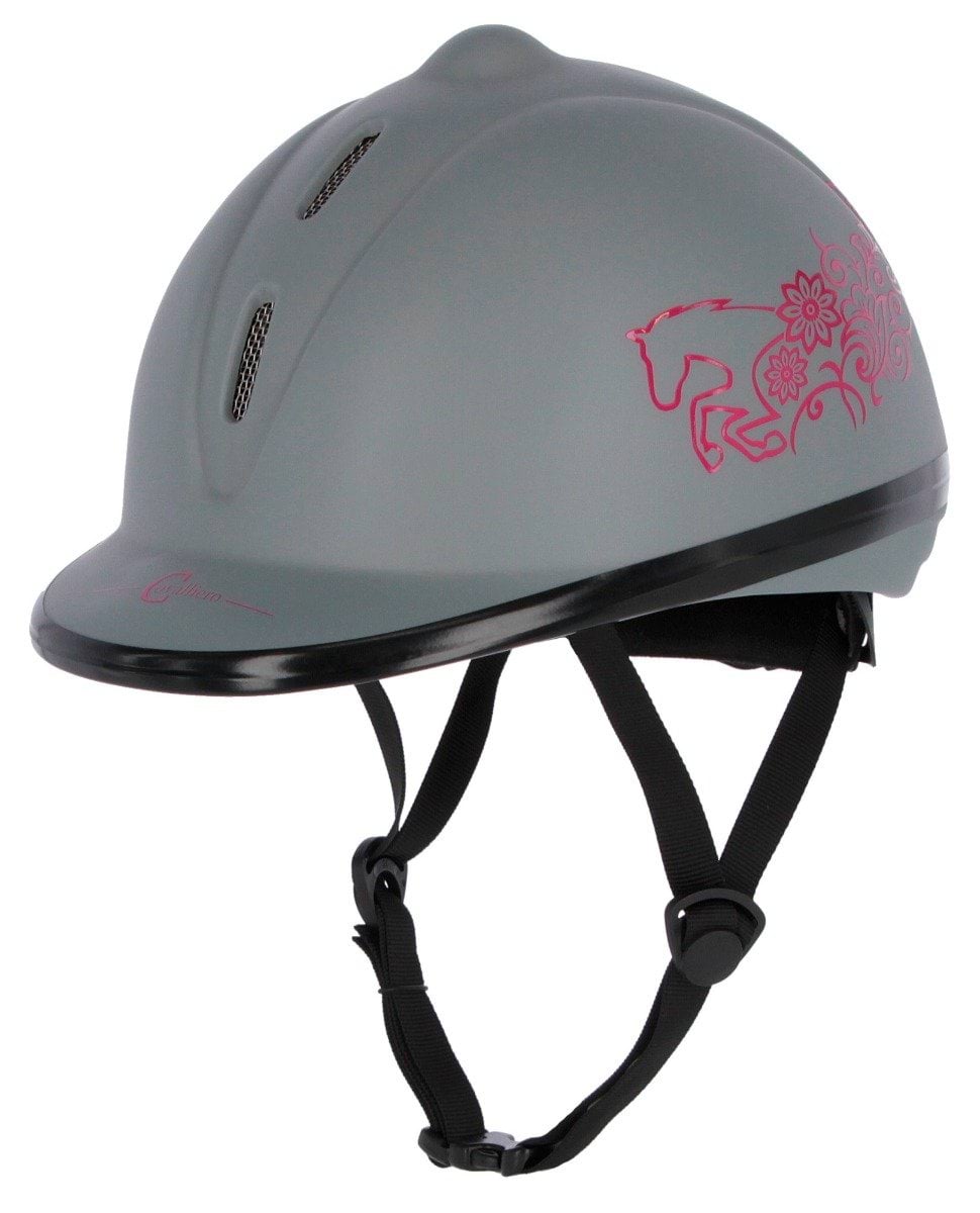 Kask jeździecki Beauty, szary, 52-55 cm, Covalliero